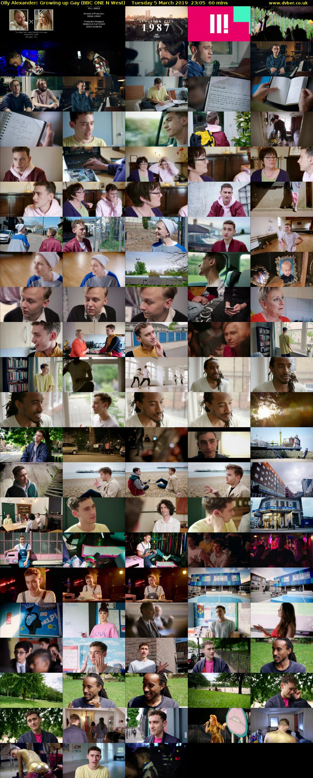 Olly Alexander: Growing up Gay (BBC ONE N West) Tuesday 5 March 2019 23:05 - 00:05