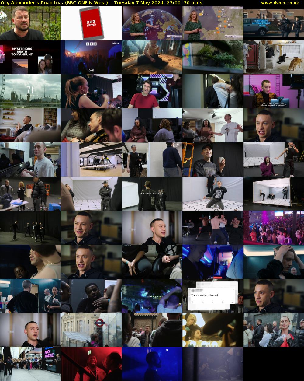 Olly Alexander's Road to... (BBC ONE N West) Tuesday 7 May 2024 23:00 - 23:30