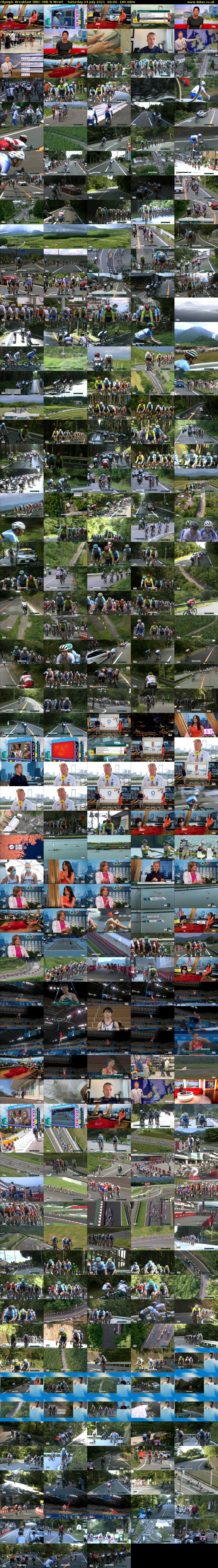 Olympic Breakfast (BBC ONE N West) Saturday 24 July 2021 06:00 - 09:00