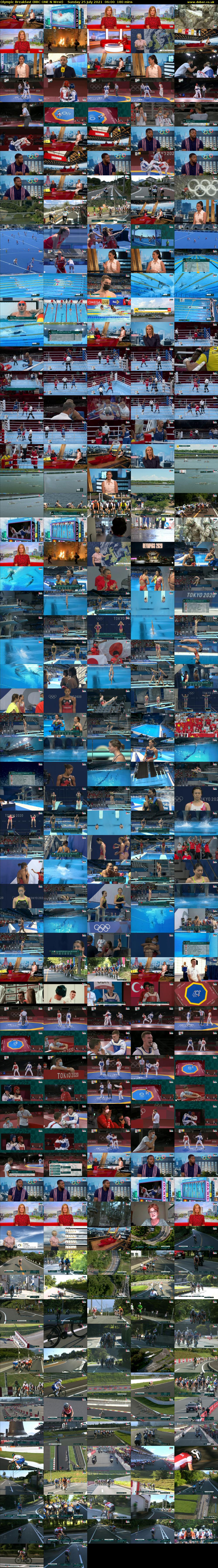 Olympic Breakfast (BBC ONE N West) Sunday 25 July 2021 06:00 - 09:00