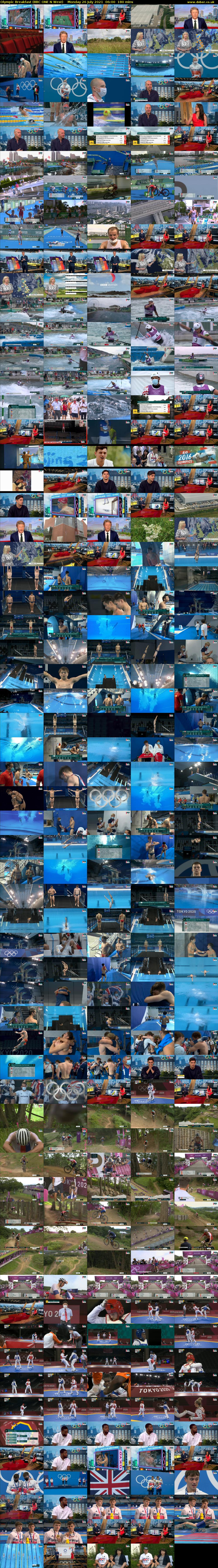 Olympic Breakfast (BBC ONE N West) Monday 26 July 2021 06:00 - 09:00
