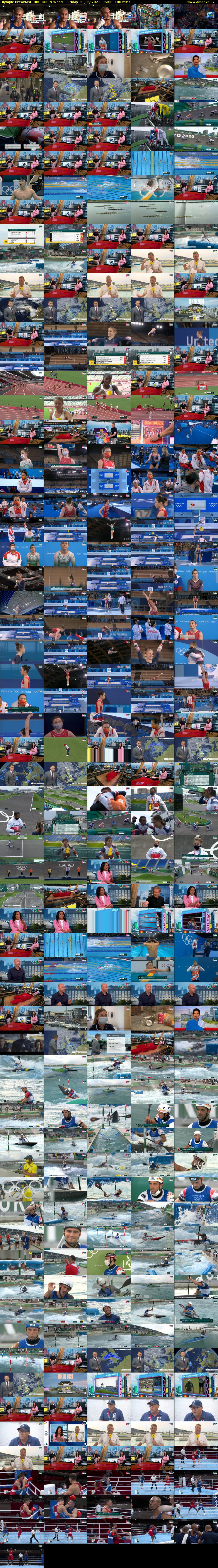 Olympic Breakfast (BBC ONE N West) Friday 30 July 2021 06:00 - 09:00