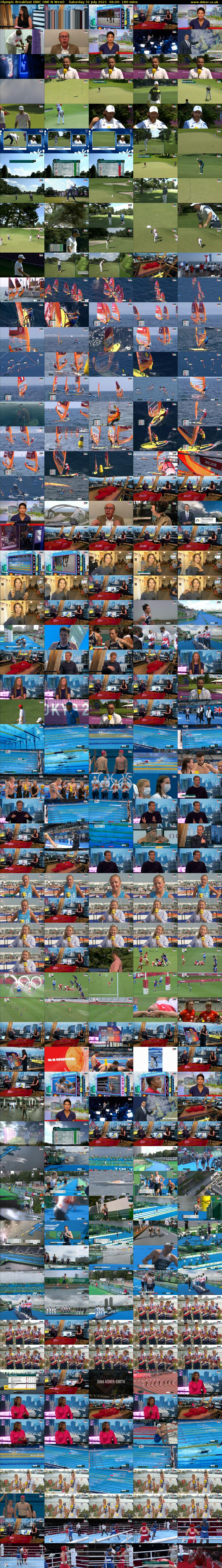 Olympic Breakfast (BBC ONE N West) Saturday 31 July 2021 06:00 - 09:00