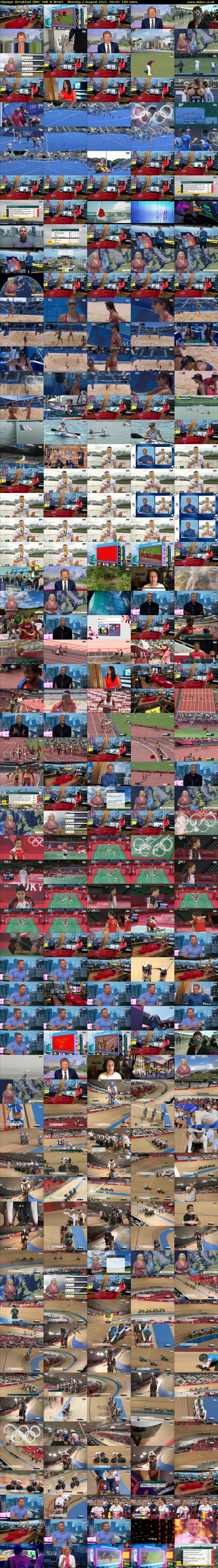 Olympic Breakfast (BBC ONE N West) Monday 2 August 2021 06:00 - 09:00