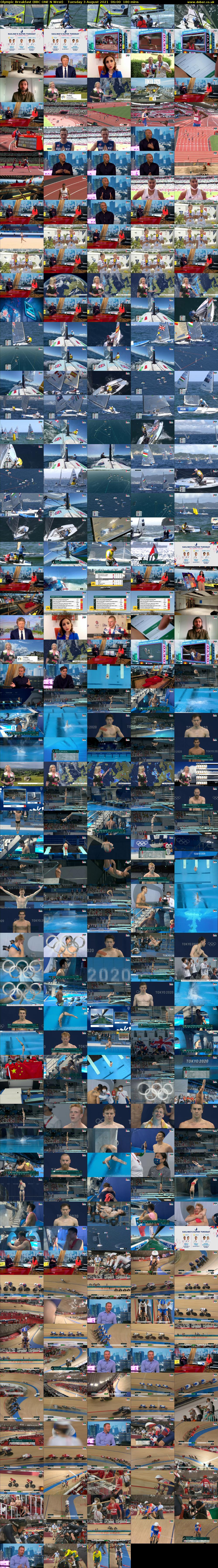 Olympic Breakfast (BBC ONE N West) Tuesday 3 August 2021 06:00 - 09:00