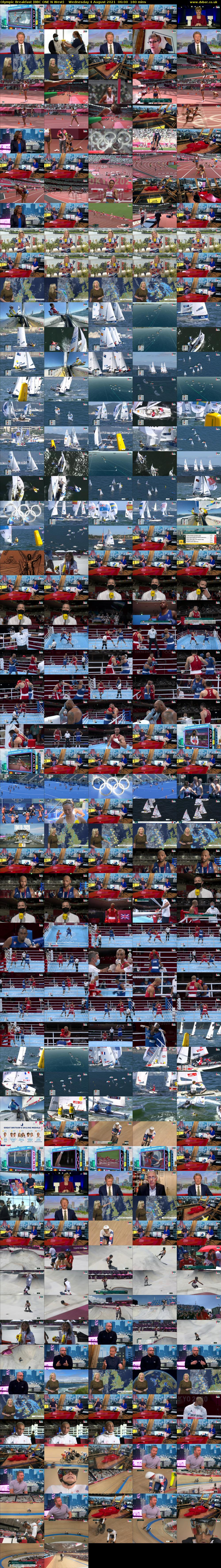 Olympic Breakfast (BBC ONE N West) Wednesday 4 August 2021 06:00 - 09:00