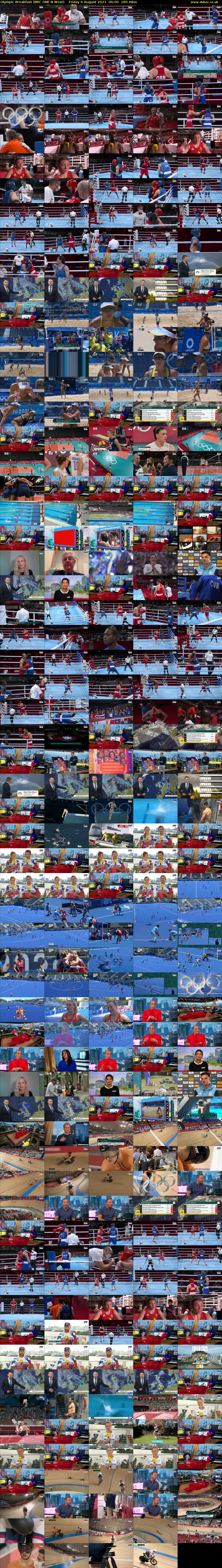 Olympic Breakfast (BBC ONE N West) Friday 6 August 2021 06:00 - 09:00