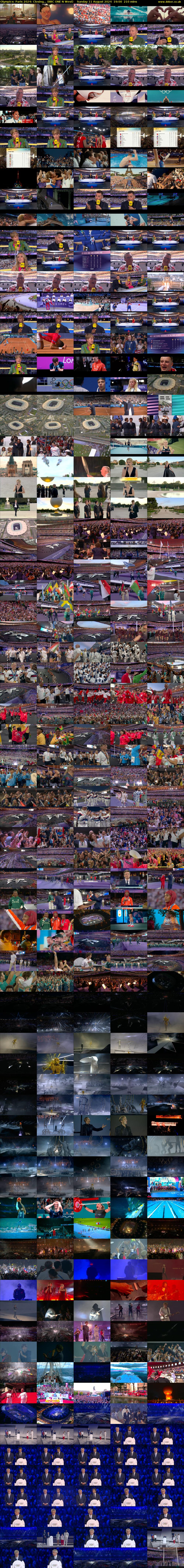 Olympics: Paris 2024: Closing... (BBC ONE N West) Sunday 11 August 2024 19:00 - 22:30