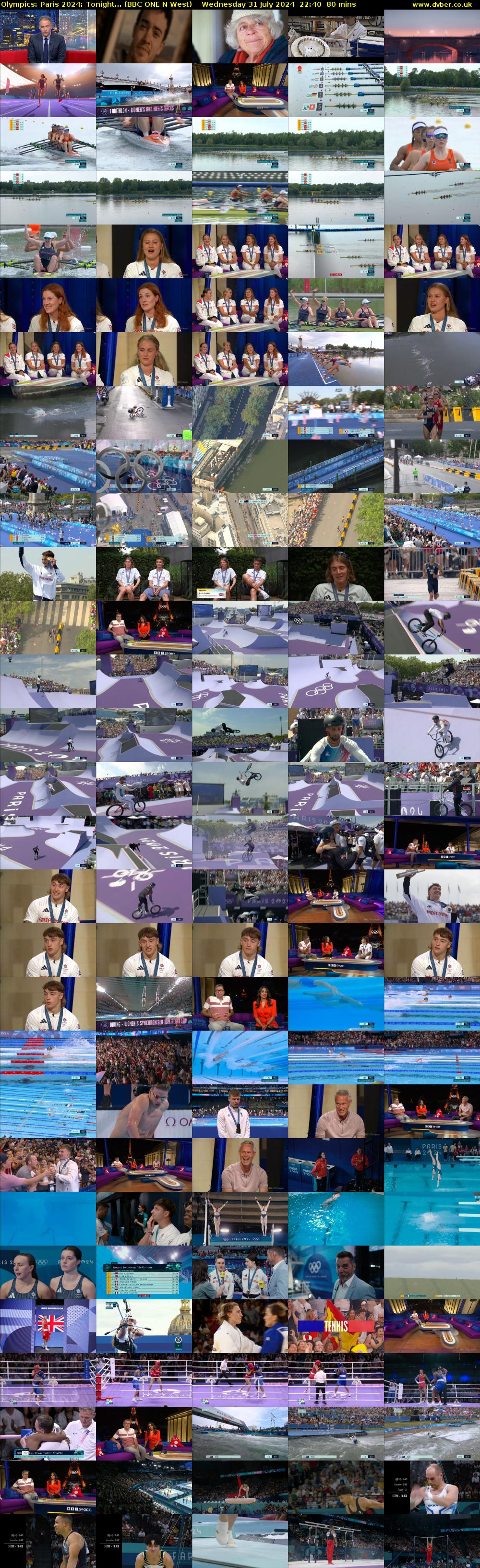 Olympics: Paris 2024: Tonight... (BBC ONE N West) Wednesday 31 July 2024 22:40 - 00:00