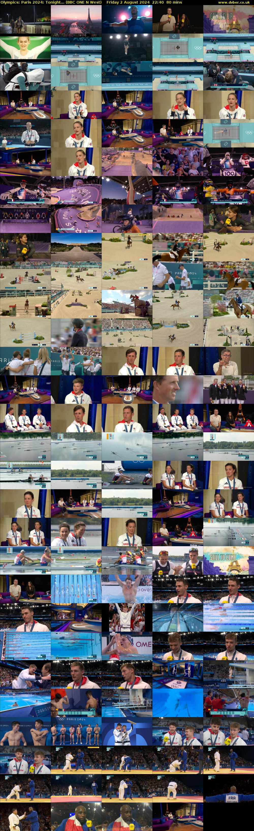 Olympics: Paris 2024: Tonight... (BBC ONE N West) Friday 2 August 2024 22:40 - 00:00