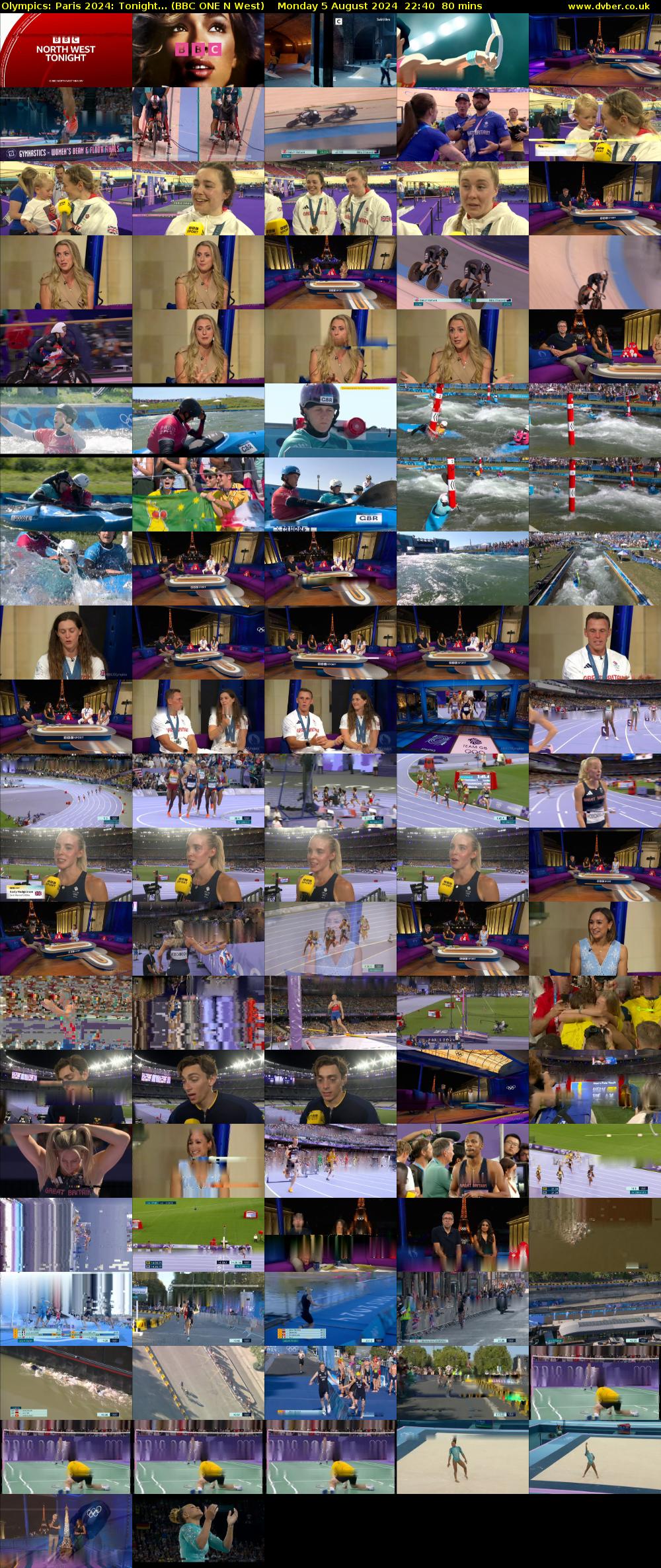 Olympics: Paris 2024: Tonight... (BBC ONE N West) Monday 5 August 2024 22:40 - 00:00