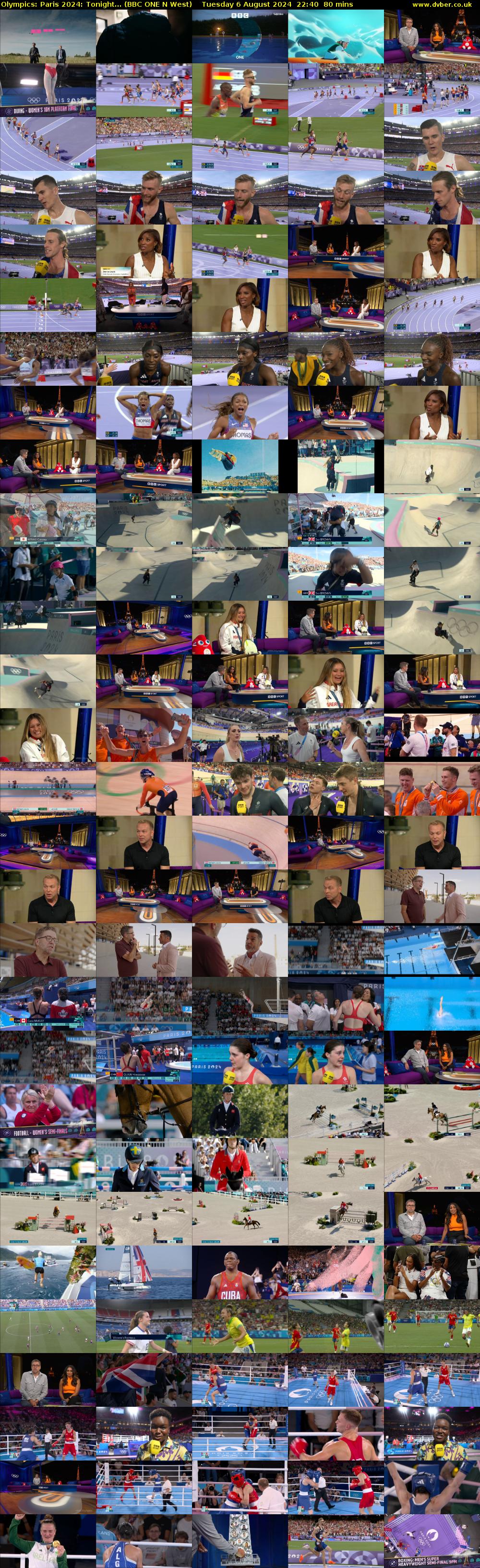 Olympics: Paris 2024: Tonight... (BBC ONE N West) Tuesday 6 August 2024 22:40 - 00:00