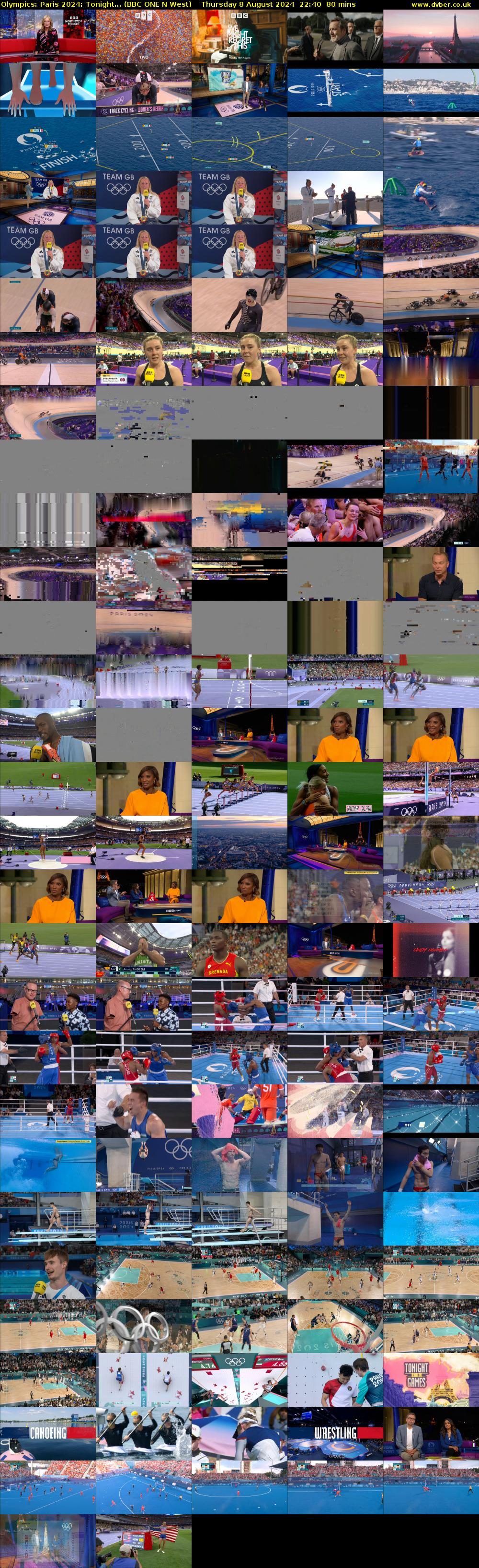 Olympics: Paris 2024: Tonight... (BBC ONE N West) Thursday 8 August 2024 22:40 - 00:00
