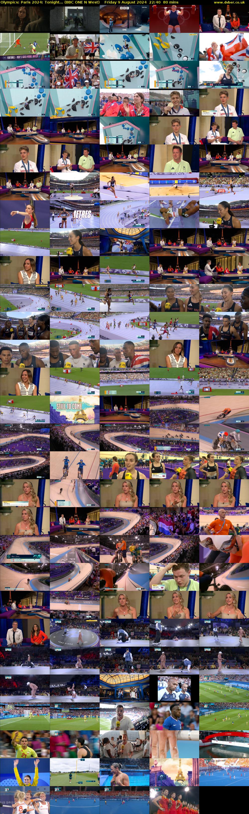 Olympics: Paris 2024: Tonight... (BBC ONE N West) Friday 9 August 2024 22:40 - 00:00