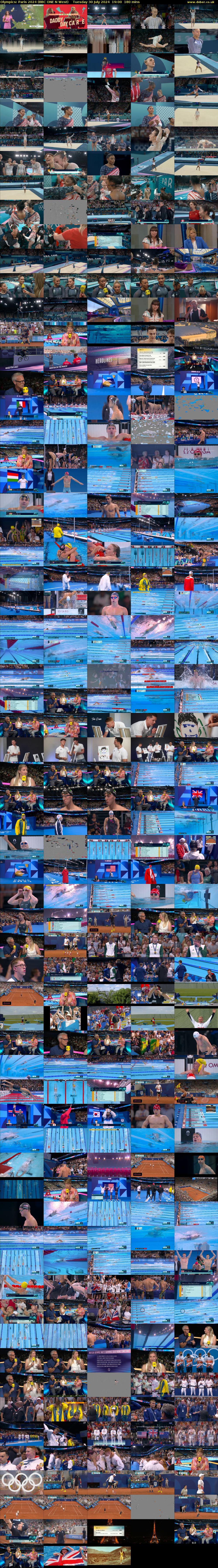 Olympics: Paris 2024 (BBC ONE N West) Tuesday 30 July 2024 19:00 - 22:00