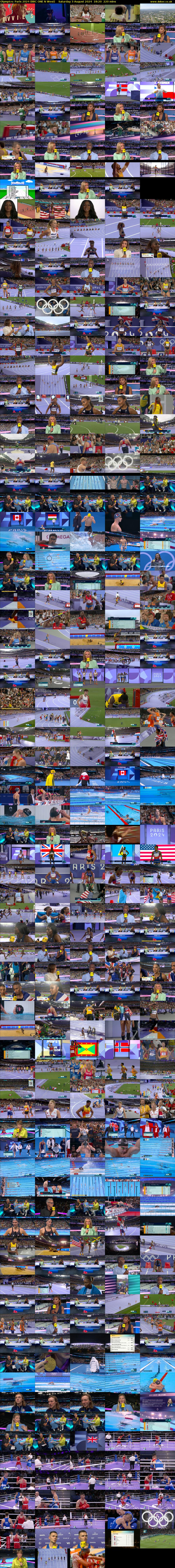 Olympics: Paris 2024 (BBC ONE N West) Saturday 3 August 2024 18:20 - 22:00