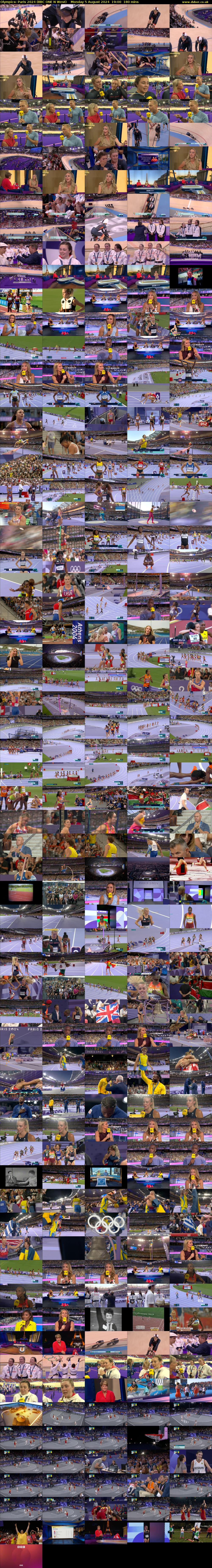 Olympics: Paris 2024 (BBC ONE N West) Monday 5 August 2024 19:00 - 22:00