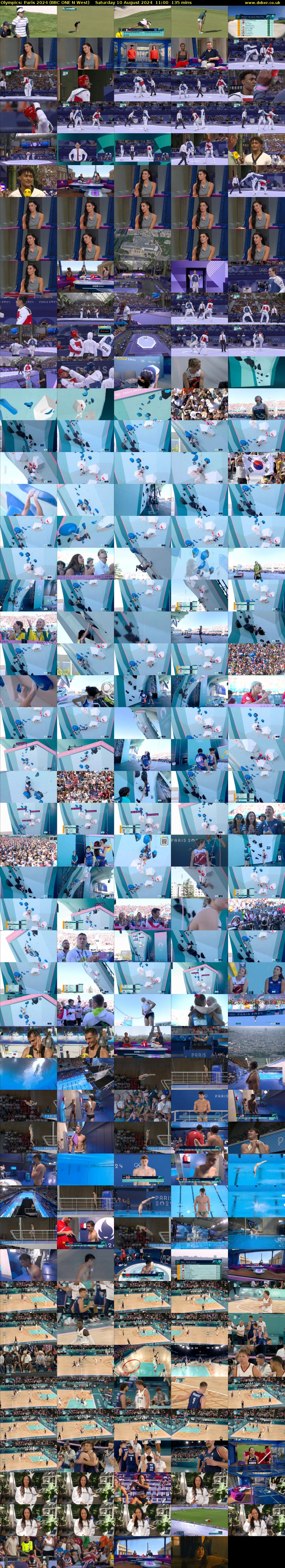 Olympics: Paris 2024 (BBC ONE N West) Saturday 10 August 2024 11:00 - 13:15