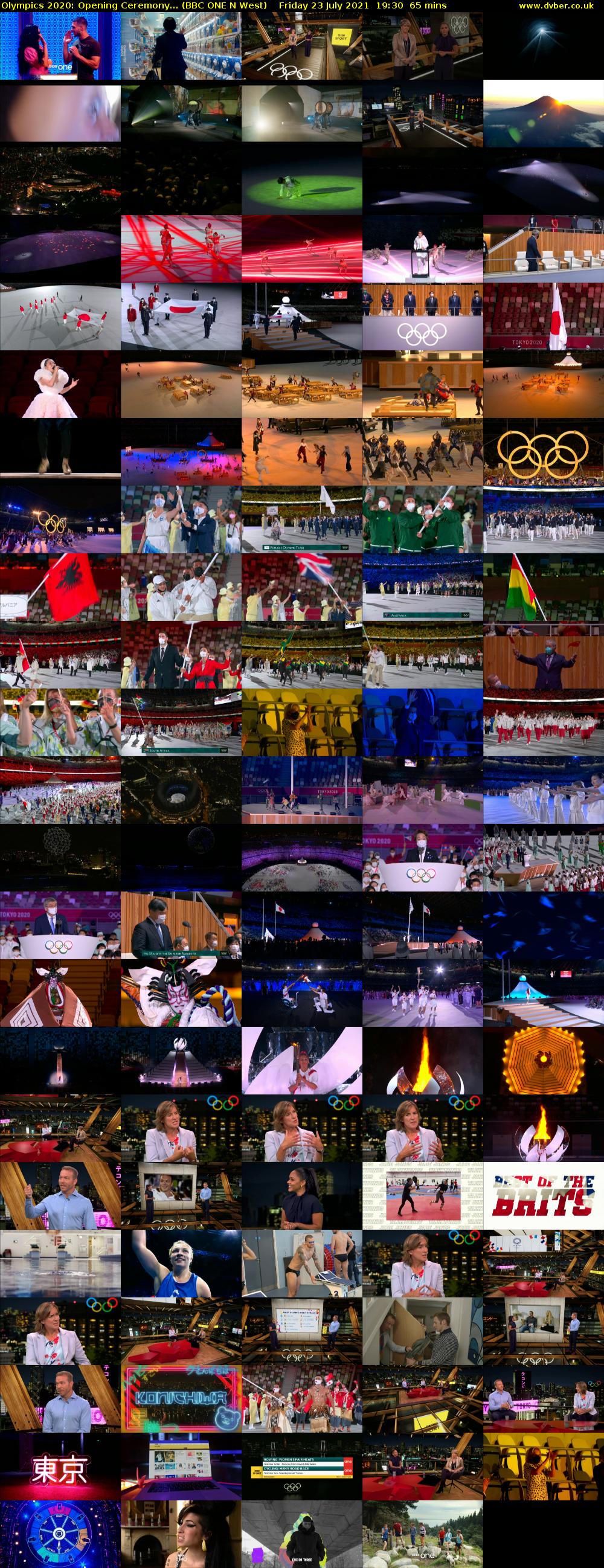 Olympics 2020: Opening Ceremony... (BBC ONE N West) Friday 23 July 2021 19:30 - 20:35