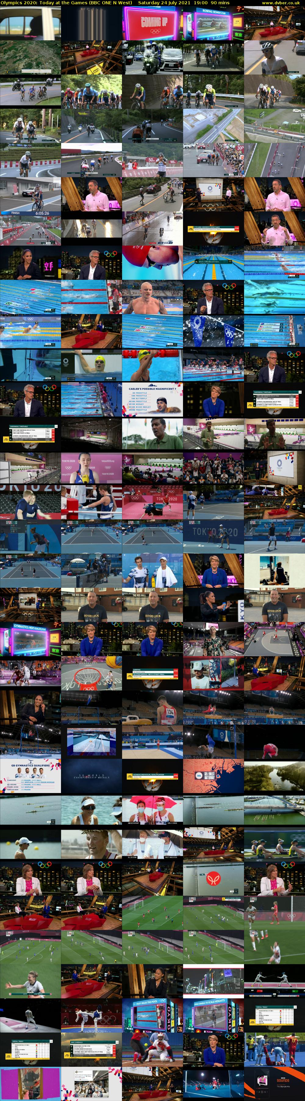 Olympics 2020: Today at the Games (BBC ONE N West) Saturday 24 July 2021 19:00 - 20:30