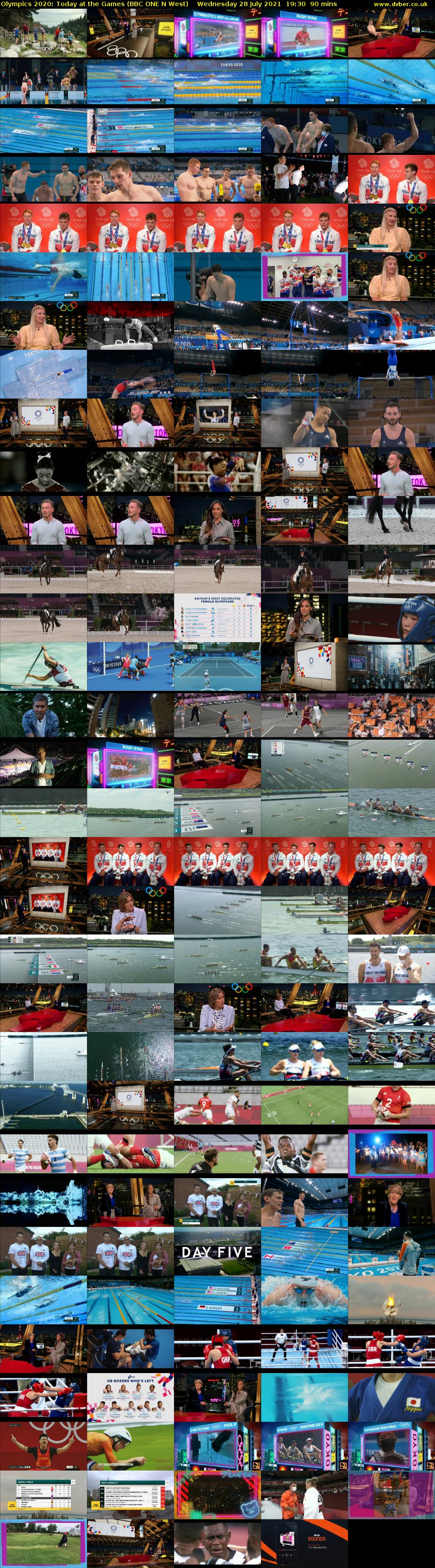 Olympics 2020: Today at the Games (BBC ONE N West) Wednesday 28 July 2021 19:30 - 21:00