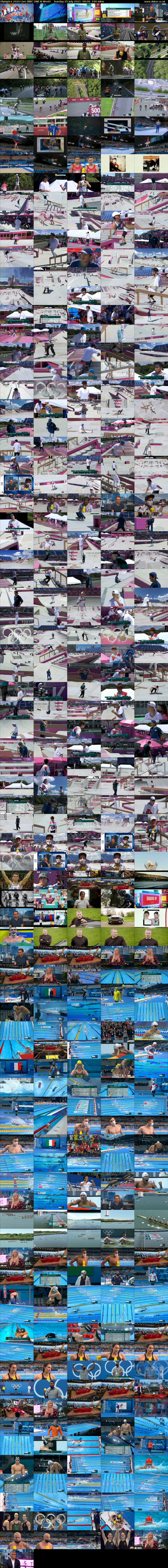 Olympics 2020 Live (BBC ONE N West) Sunday 25 July 2021 00:00 - 04:00