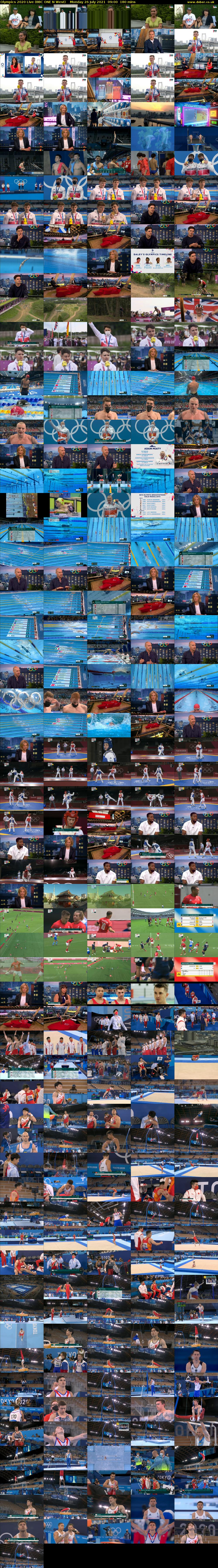 Olympics 2020 Live (BBC ONE N West) Monday 26 July 2021 09:00 - 12:00