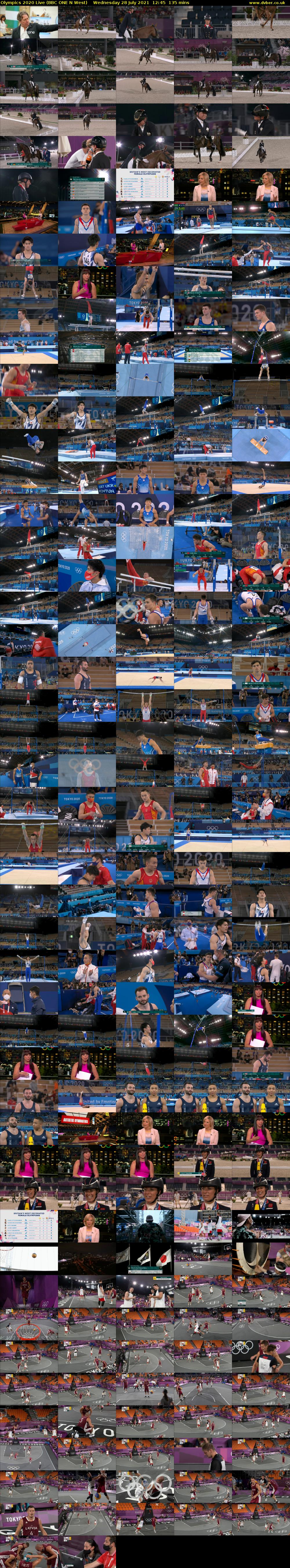 Olympics 2020 Live (BBC ONE N West) Wednesday 28 July 2021 12:45 - 15:00
