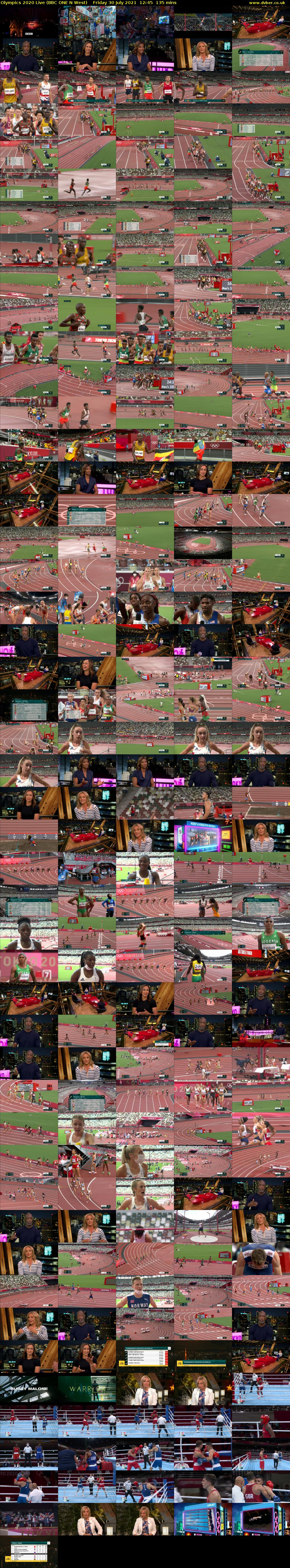 Olympics 2020 Live (BBC ONE N West) Friday 30 July 2021 12:45 - 15:00