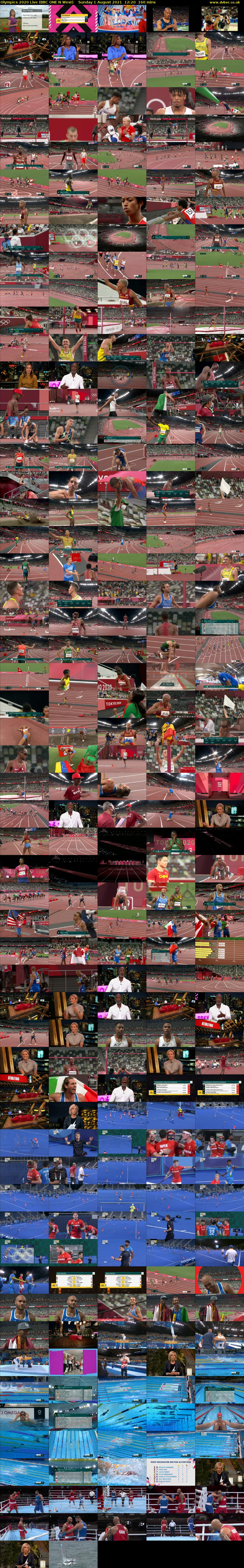 Olympics 2020 Live (BBC ONE N West) Sunday 1 August 2021 12:20 - 15:00