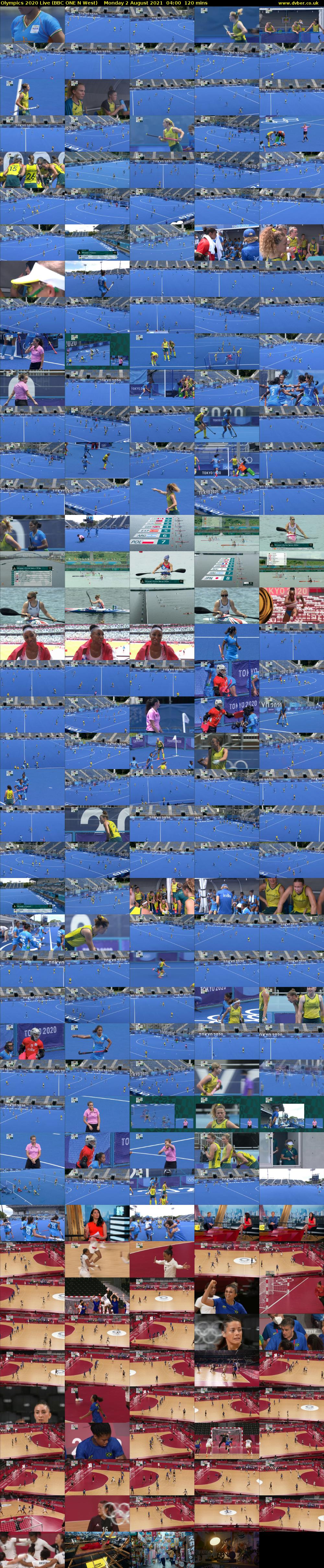 Olympics 2020 Live (BBC ONE N West) Monday 2 August 2021 04:00 - 06:00