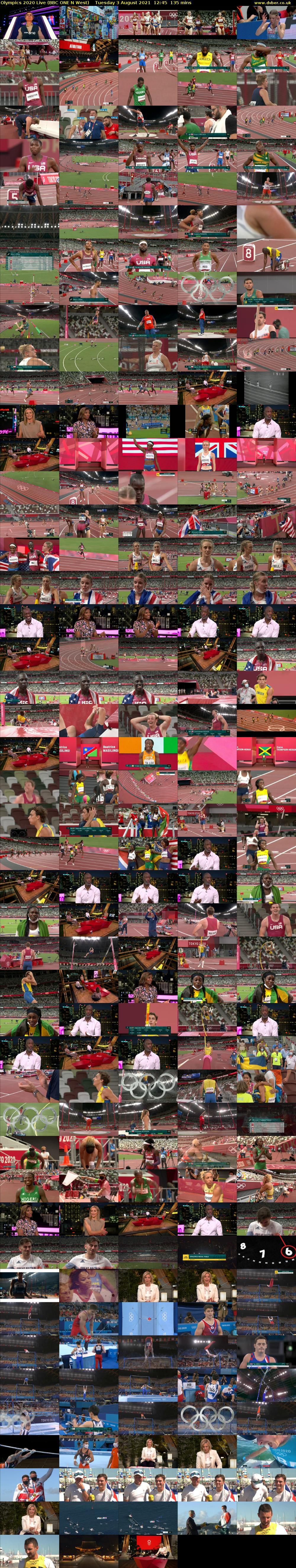 Olympics 2020 Live (BBC ONE N West) Tuesday 3 August 2021 12:45 - 15:00