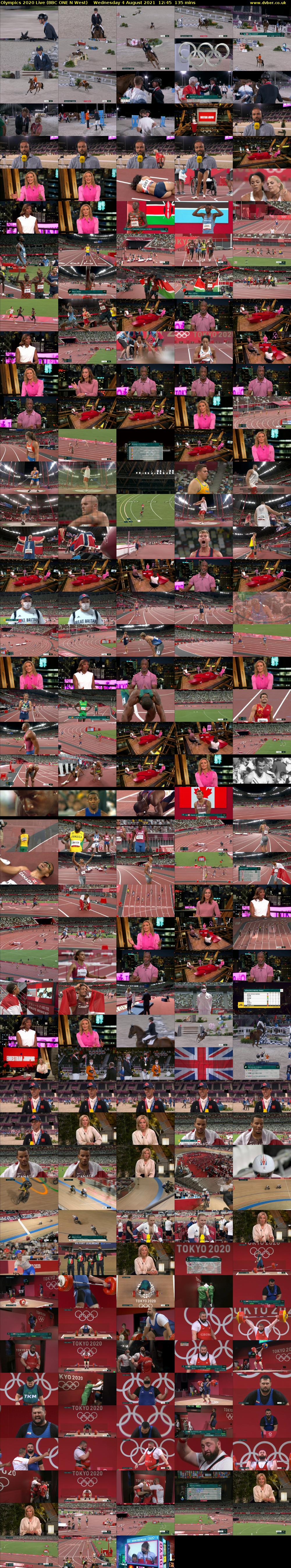 Olympics 2020 Live (BBC ONE N West) Wednesday 4 August 2021 12:45 - 15:00