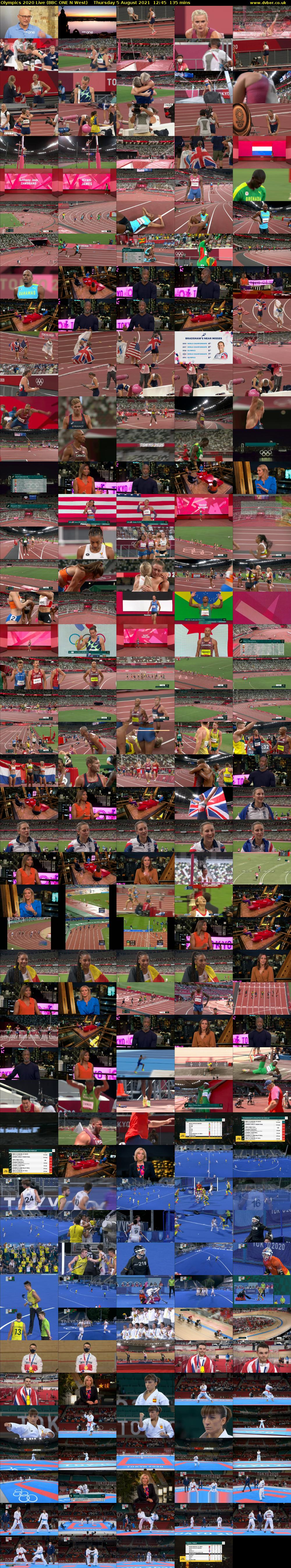 Olympics 2020 Live (BBC ONE N West) Thursday 5 August 2021 12:45 - 15:00