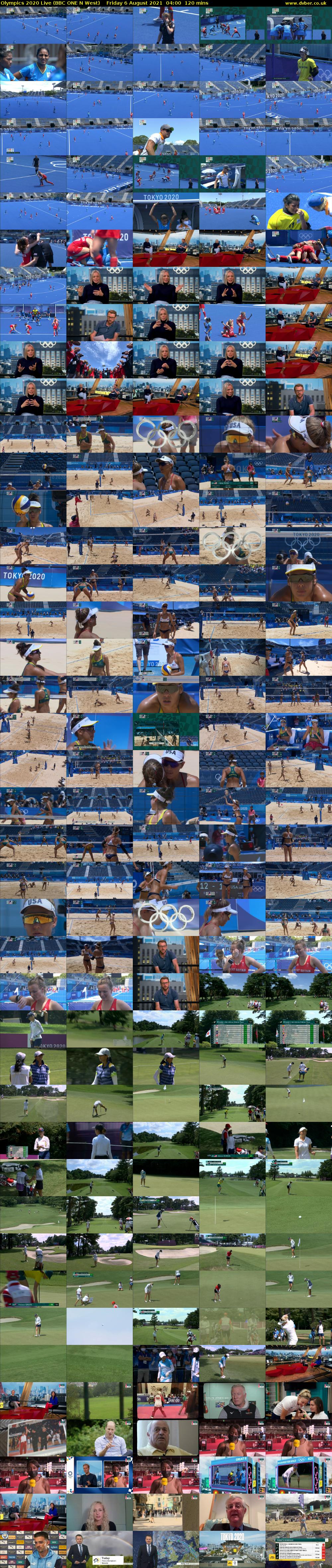 Olympics 2020 Live (BBC ONE N West) Friday 6 August 2021 04:00 - 06:00