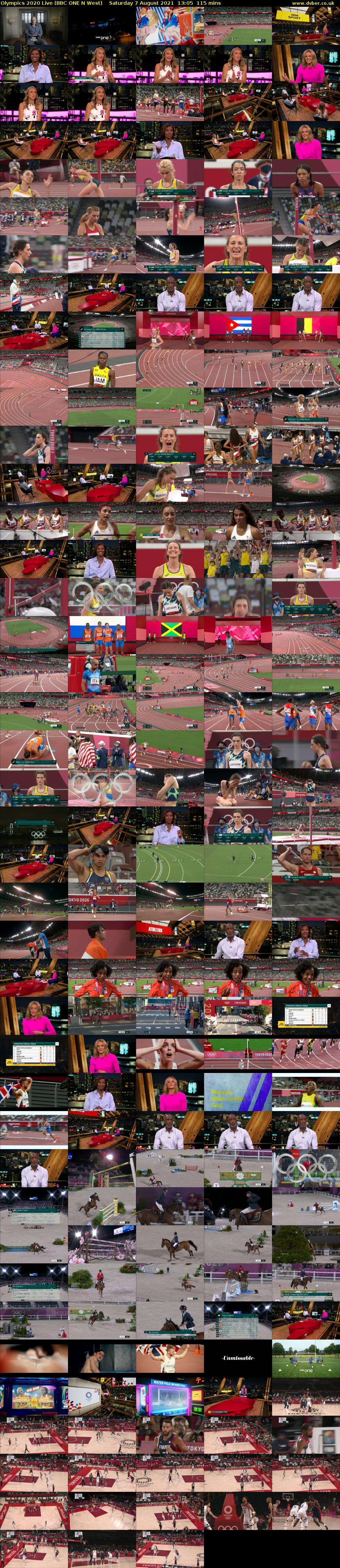 Olympics 2020 Live (BBC ONE N West) Saturday 7 August 2021 13:05 - 15:00