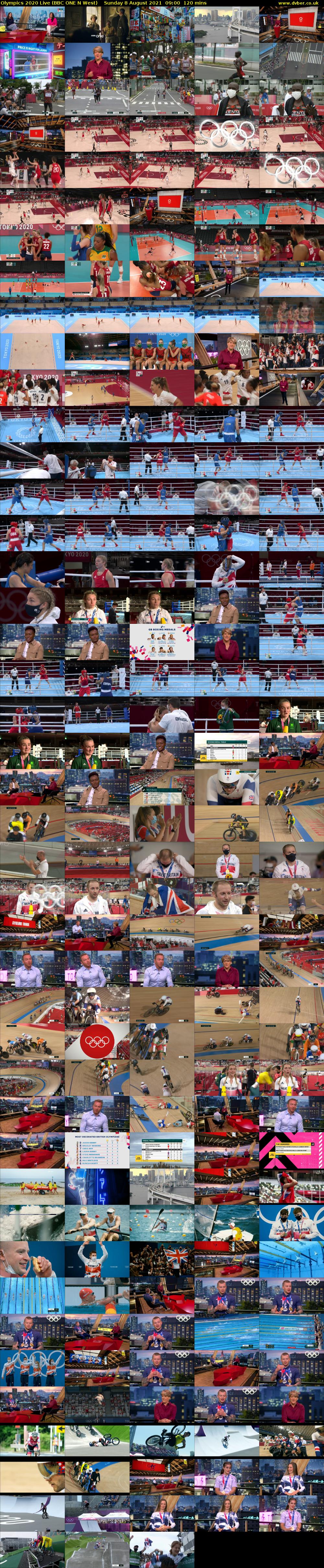 Olympics 2020 Live (BBC ONE N West) Sunday 8 August 2021 09:00 - 11:00