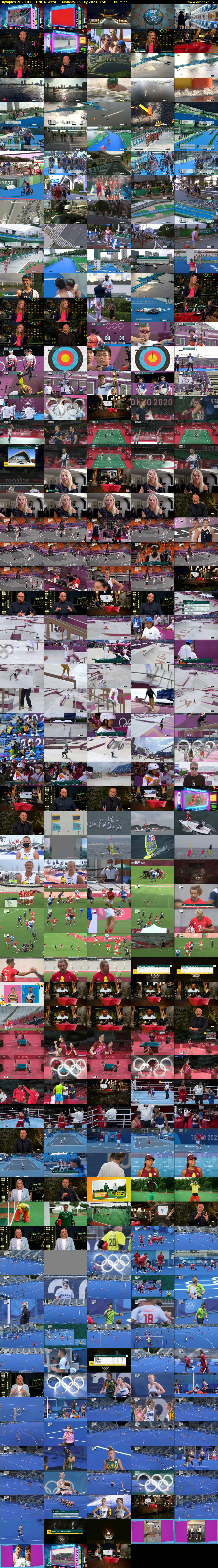 Olympics 2020 (BBC ONE N West) Monday 26 July 2021 15:00 - 18:00