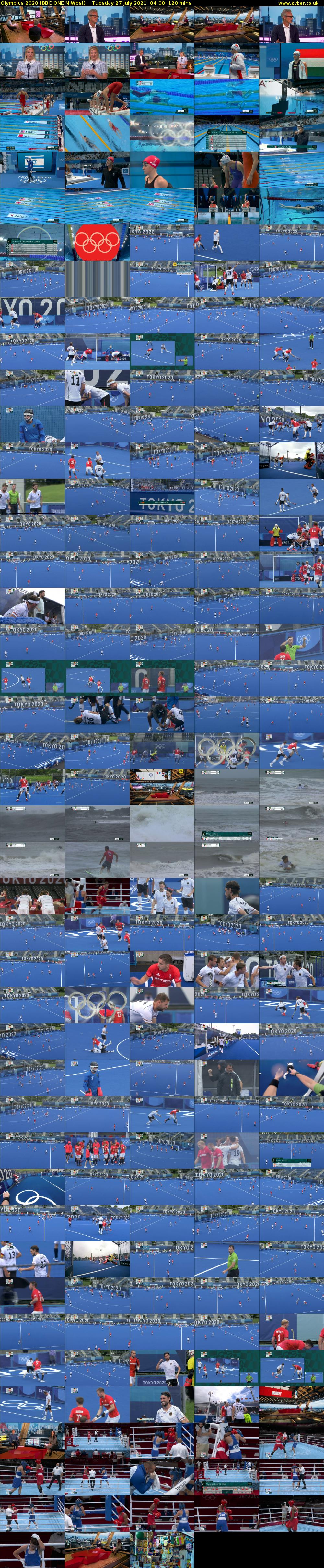 Olympics 2020 (BBC ONE N West) Tuesday 27 July 2021 04:00 - 06:00