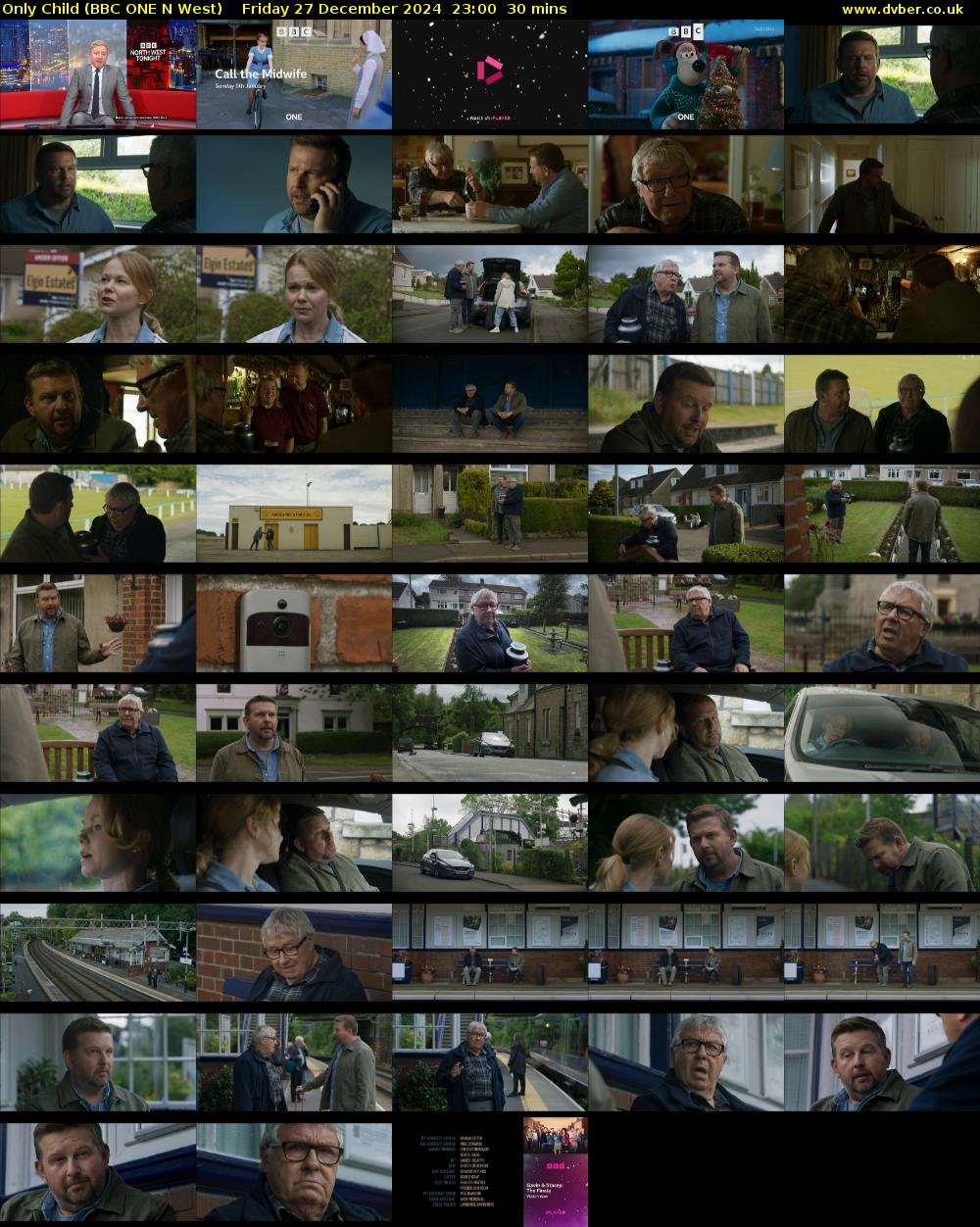 Only Child (BBC ONE N West) Friday 27 December 2024 23:00 - 23:30