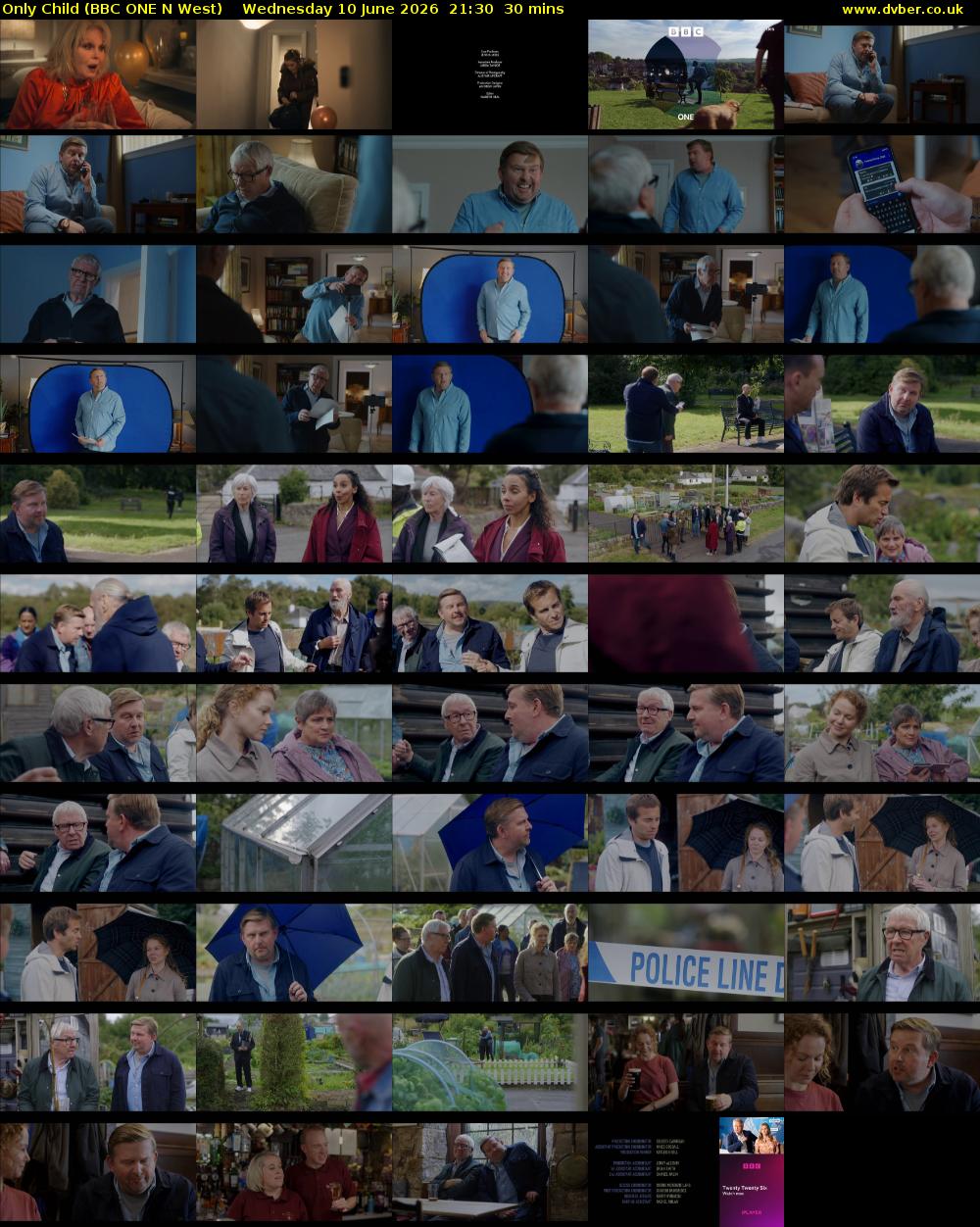 Only Child (BBC ONE N West) Wednesday 10 June 2026 21:30 - 22:00