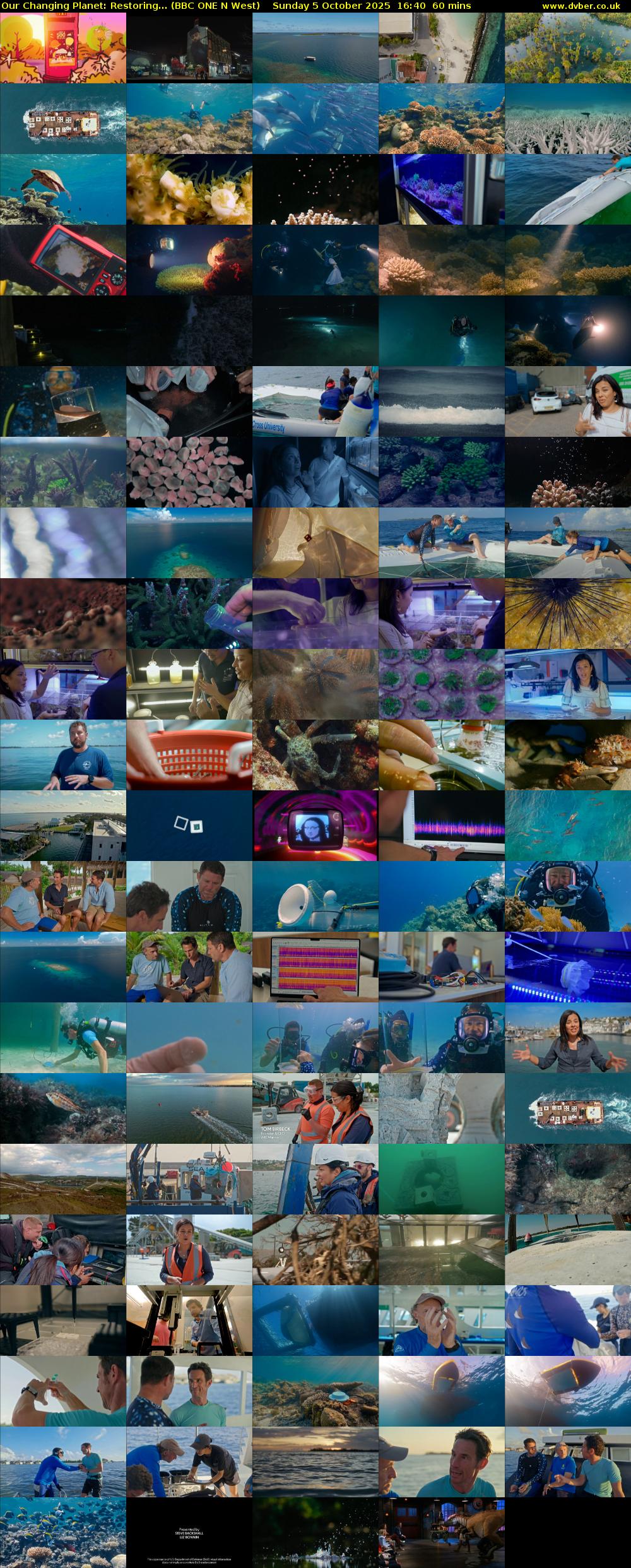 Our Changing Planet: Restoring... (BBC ONE N West) Sunday 5 October 2025 16:40 - 17:40
