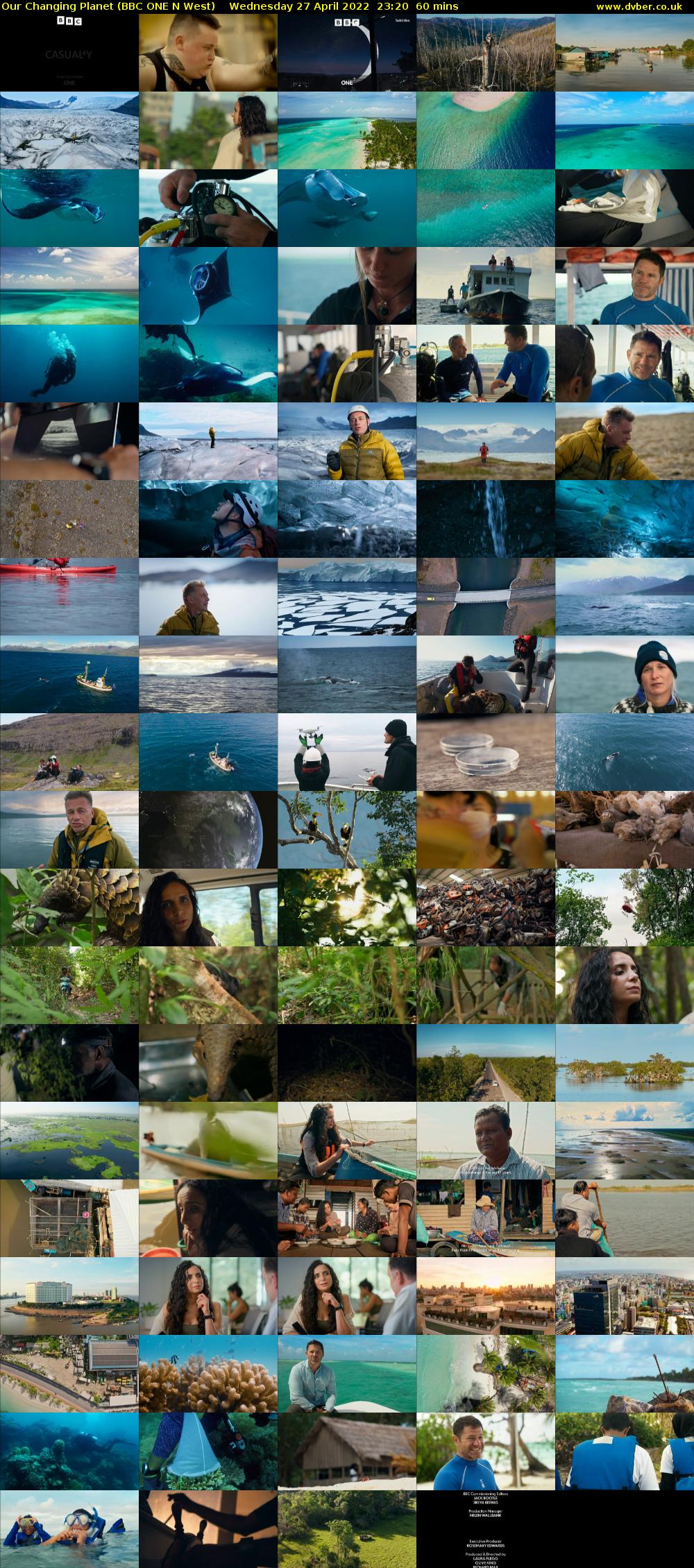 Our Changing Planet (BBC ONE N West) Wednesday 27 April 2022 23:20 - 00:20