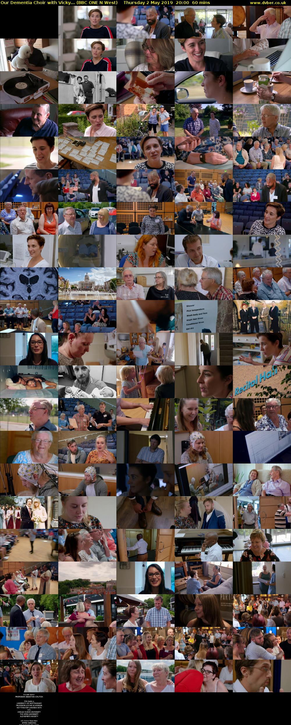 Our Dementia Choir with Vicky... (BBC ONE N West) Thursday 2 May 2019 20:00 - 21:00