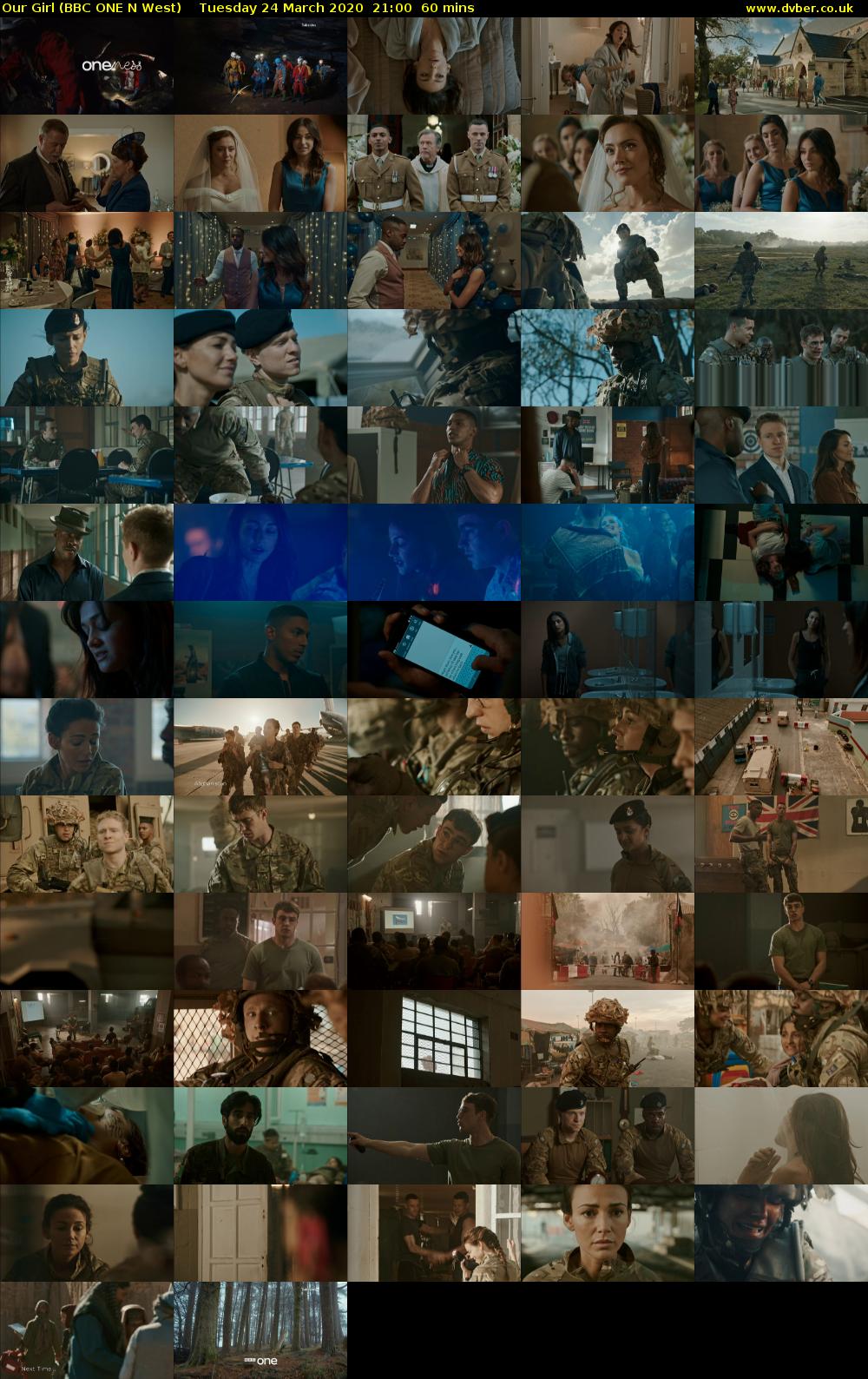 Our Girl (BBC ONE N West) Tuesday 24 March 2020 21:00 - 22:00