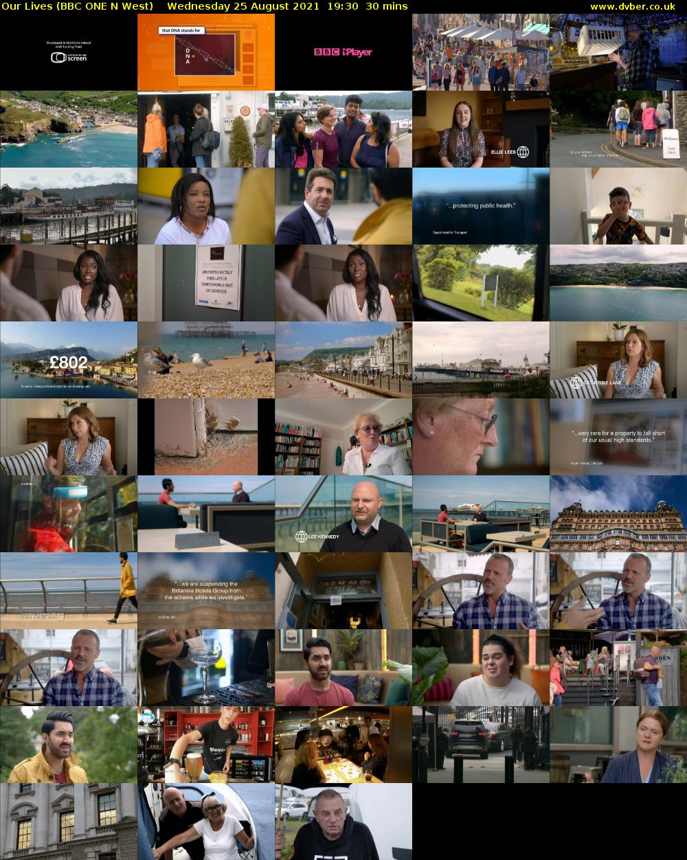 Our Lives (BBC ONE N West) Wednesday 25 August 2021 19:30 - 20:00