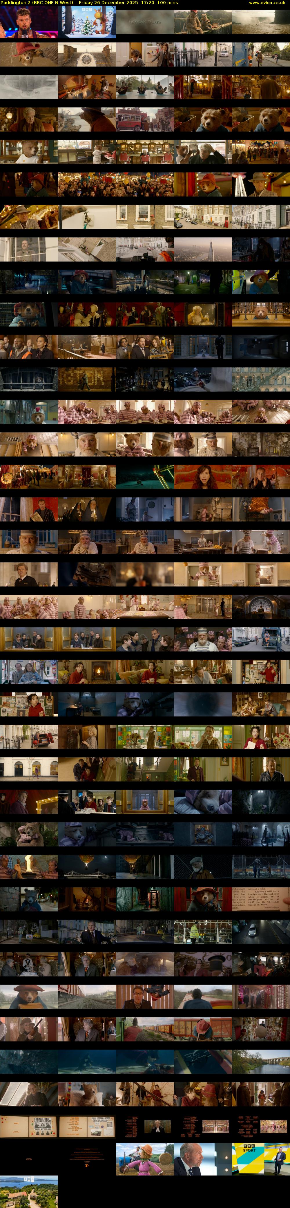Paddington 2 (BBC ONE N West) Friday 26 December 2025 17:20 - 19:00