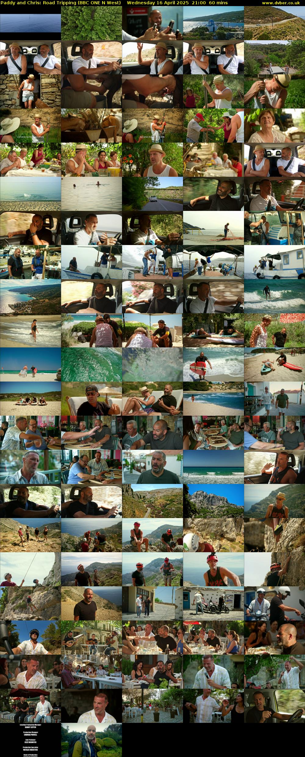 Paddy and Chris: Road Tripping (BBC ONE N West) Wednesday 16 April 2025 21:00 - 22:00