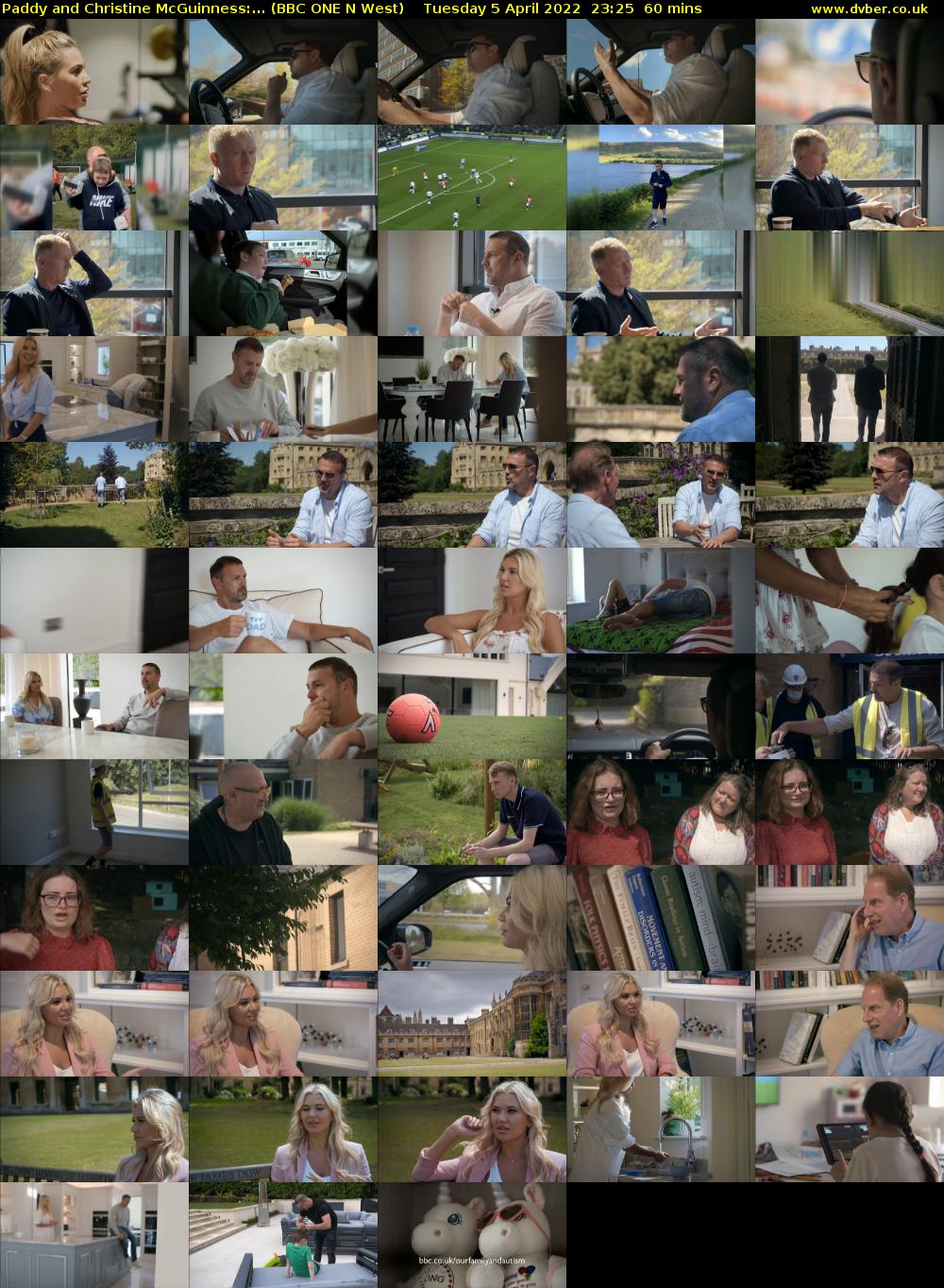 Paddy and Christine McGuinness:... (BBC ONE N West) Tuesday 5 April 2022 23:25 - 00:25