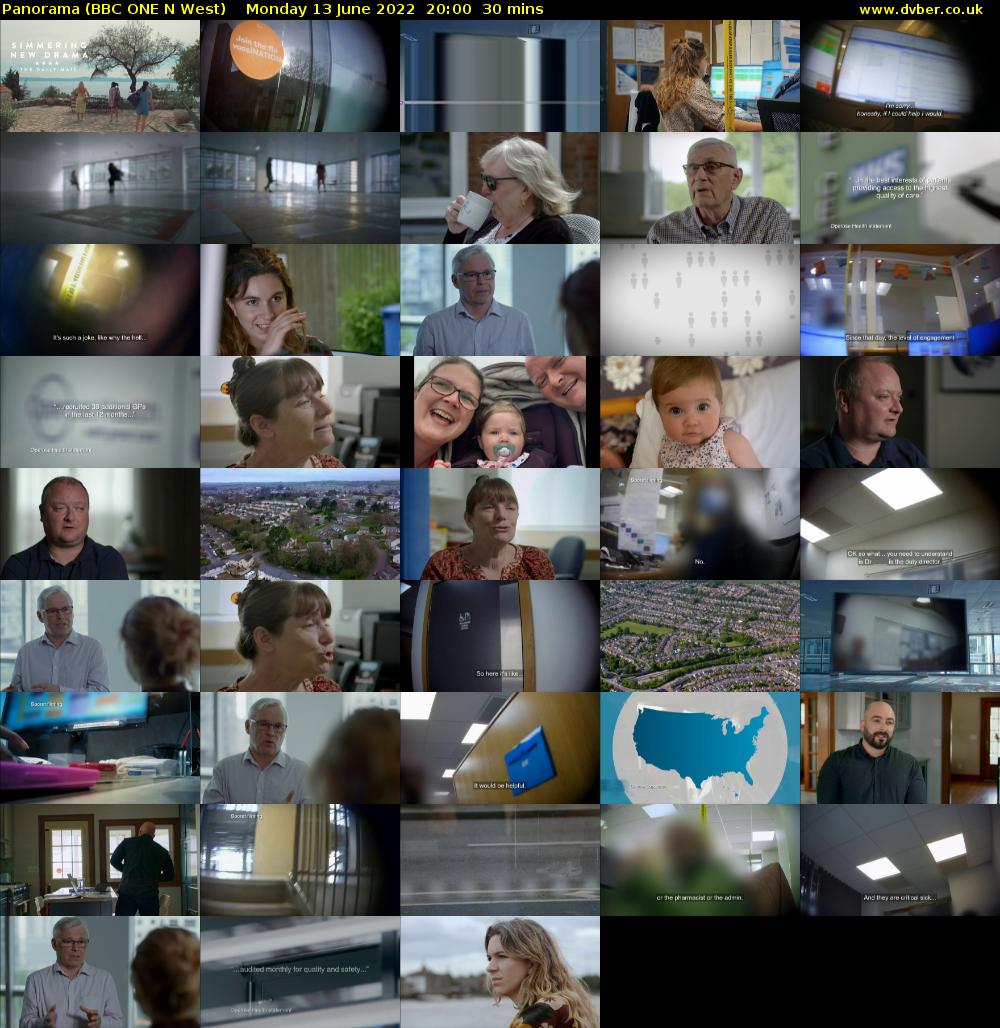 Panorama (BBC ONE N West) Monday 13 June 2022 20:00 - 20:30